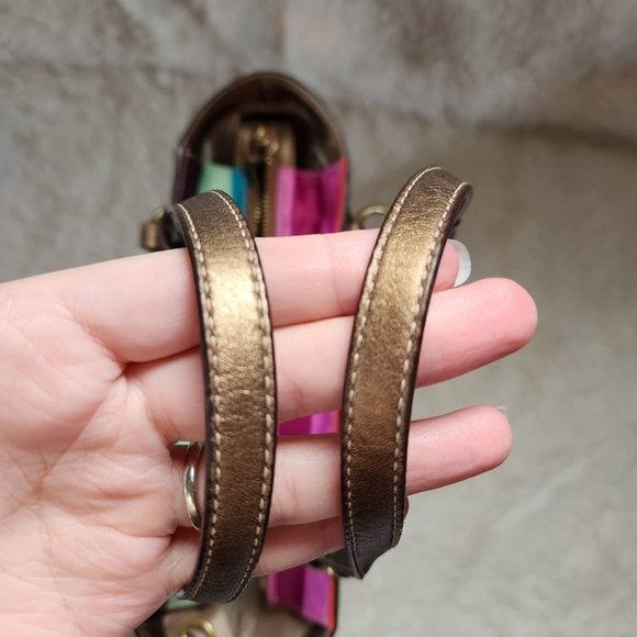 Coach Legacy Stripe Sateen Tote Bag - Picture 7 of 15